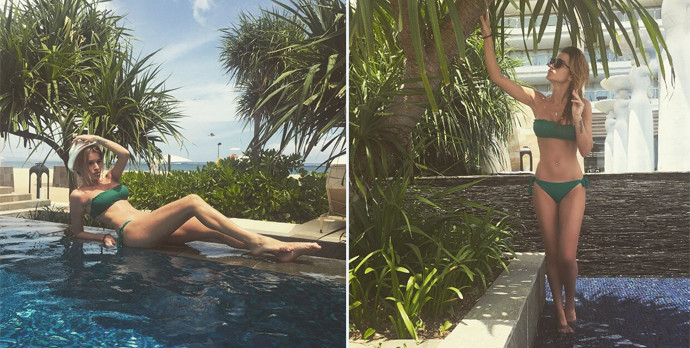 Природная красота Ксении Собчак на фото в купальнике