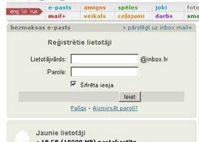 Novērsts mēģinājums iegūt www.inbox.lv paroles