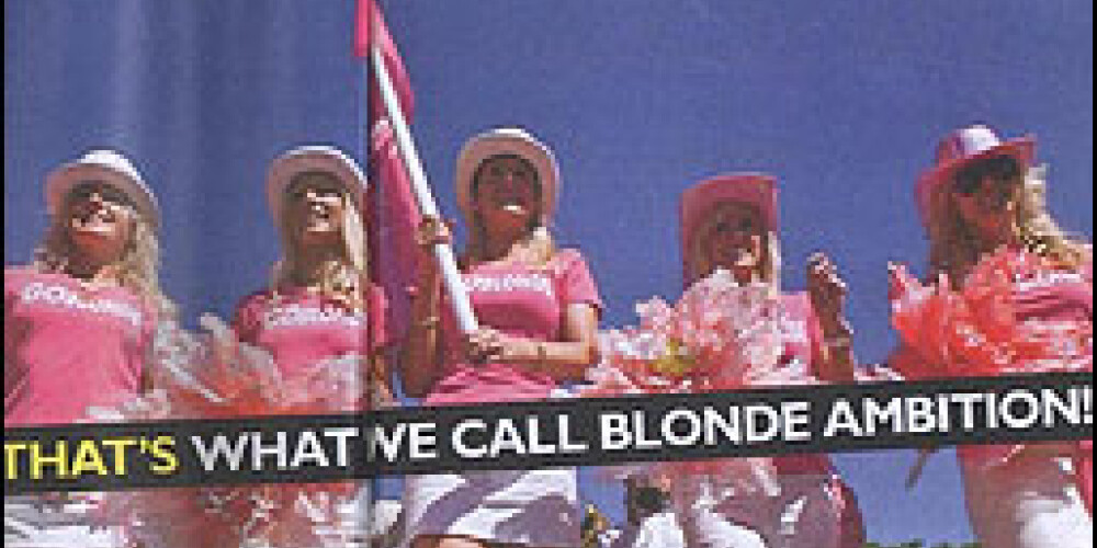 „Go Blonde” satricina finanšu krīzes skarto pasauli