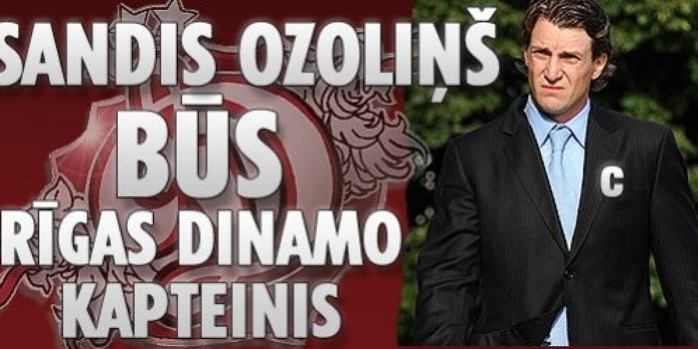Sandis Ozoliņš būs Rīgas „Dinamo” kapteinis