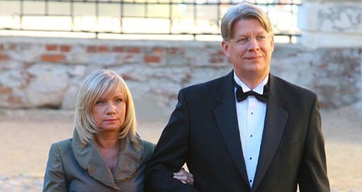 Valdis Zatlers ar kundzi Lilitu Zatleri.