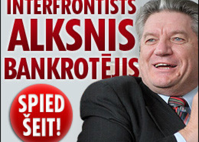 Interfrontists Viktors Alksnis bankrotējis