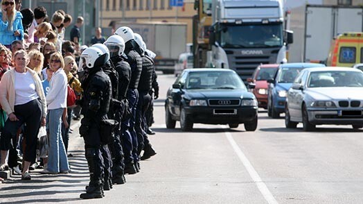 2009. gada 31 augusts. Īpašā vienība „Alfa” piedalās Bauskas nemieru apspiešanā.