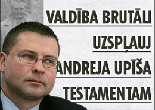 Valdība brutāli uzspļauj Andreja Upīša testamentam