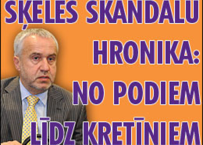 Šķēles skandālu hronika: no podiem līdz kretīniem