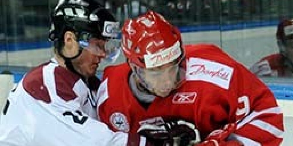 Latvijas hokeja valstsvienības sastāvs spēlei pret Dāniju