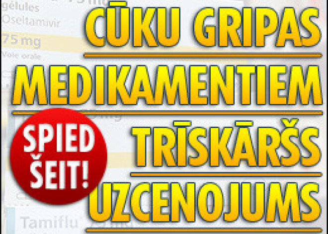 Cūku gripas medikamentiem trīskāršs uzcenojums