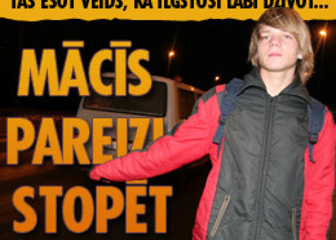 Mācīs pareizi stopēt