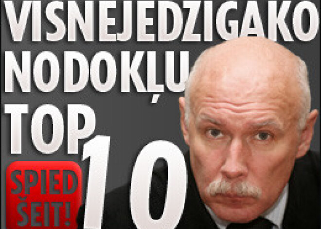 Visnejēdzīgāko nodokļu top 10