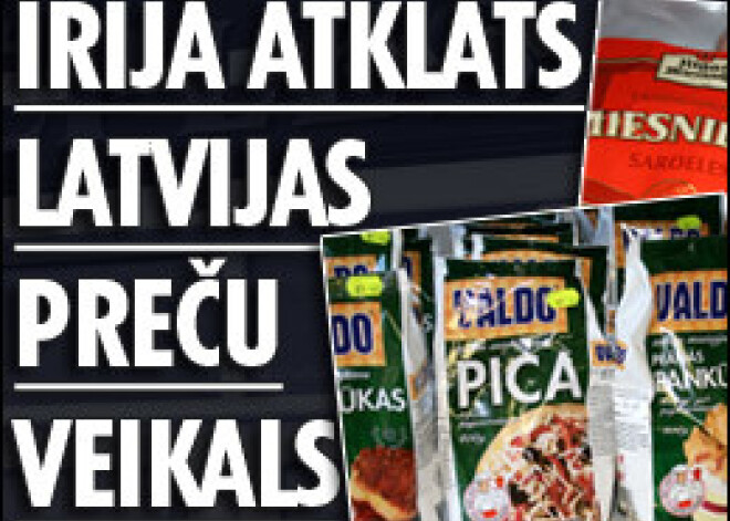 Īrijā atklāts Latvijas preču veikals