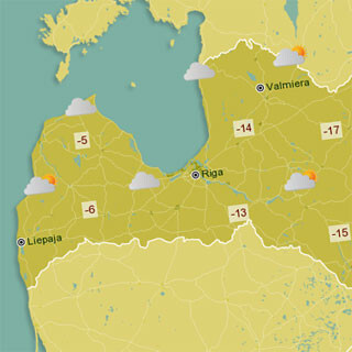 Internetā ir pieejamas vismaz 140 atšķirīgas meteoroloģiskās kartes par laika apstākļiem Latvijā.