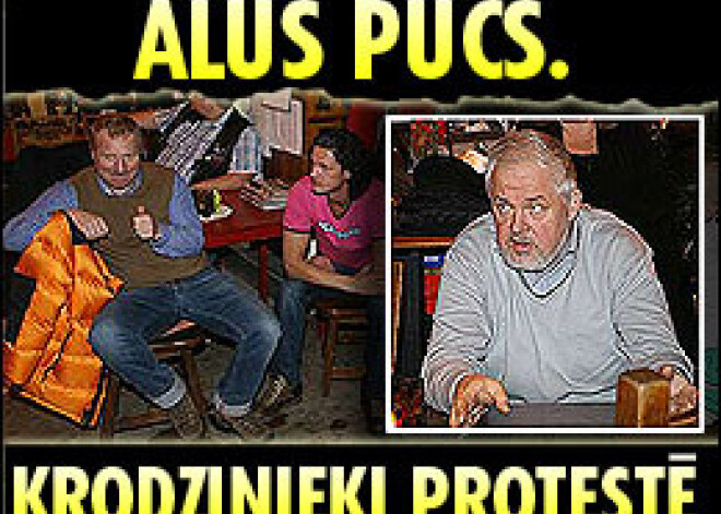 Alus pučs. Latvijas krodzinieki protestē