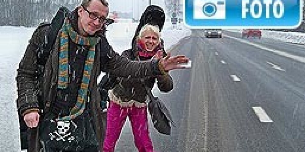 Ūdrītis kopā ar aktrisi Balodi ar stopiem ceļo uz Ķīnu. FOTO
