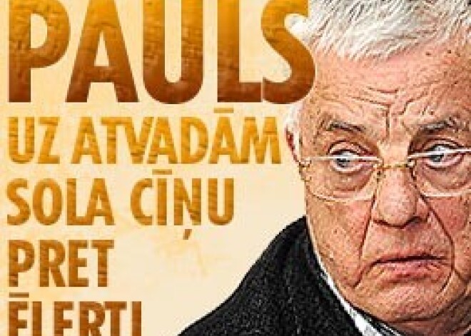 Pauls uz atvadām sola cīnīties pret Ēlerti