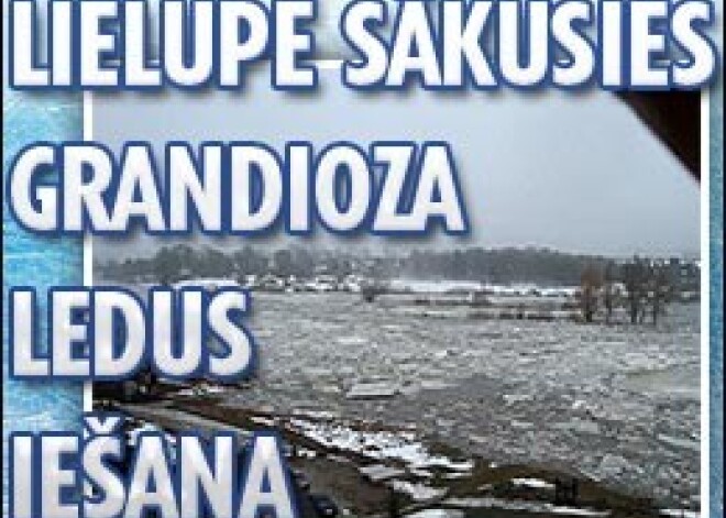 Lielupē sākusies grandioza ledus iešana