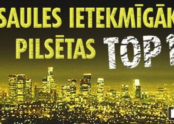 Pasaules ietekmīgāko pilsētu top10