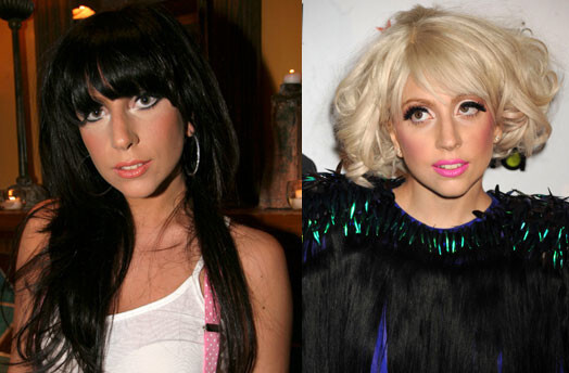 Lady Gaga brunete un Lady Gaga blondīne