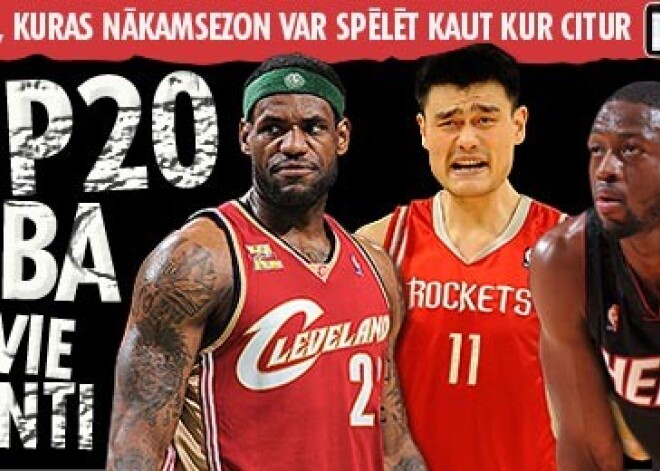 Top 20 NBA brīvie aģenti