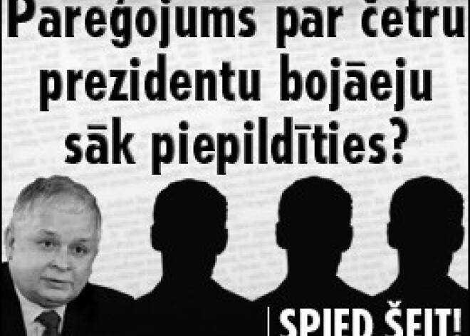 Pareģojums par četru prezidentu bojāeju sāk piepildīties?