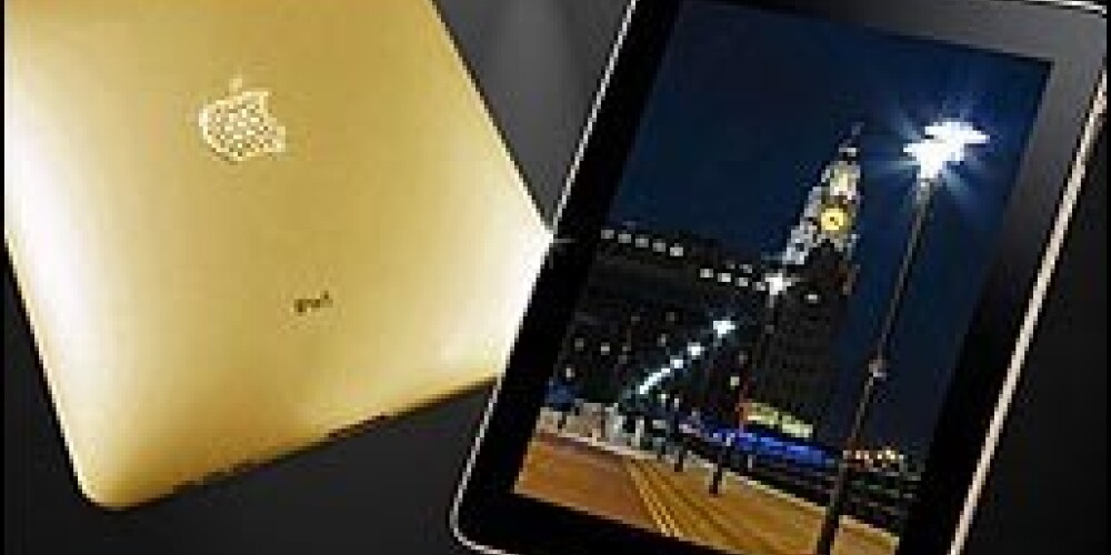 Pārdošanā nonācis zelta iPad dators