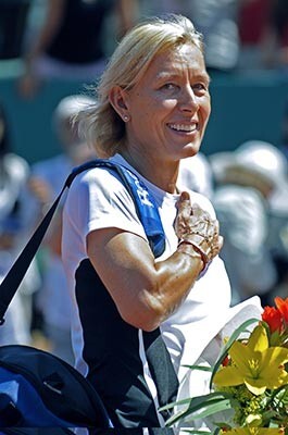 Leģendārā čehu tenisiste Martina Navratilova.