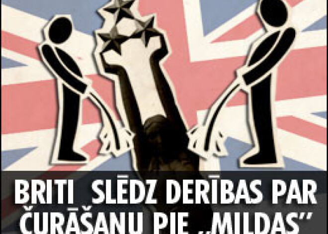 Britu tūristi slēdz derības par čurāšanu pie „Mildas”