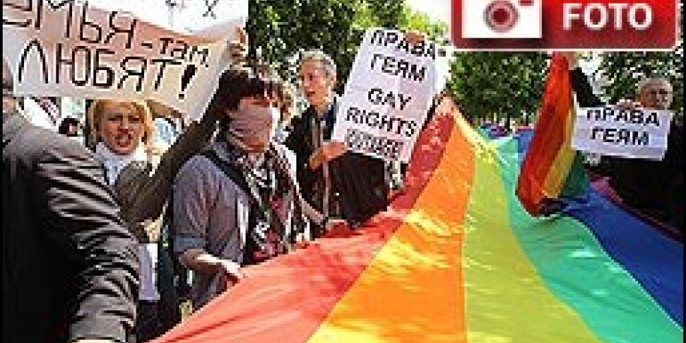 Maskavā noticis nesankcionēts geju praids