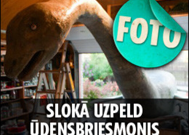 Slokā uzpeld ūdensbriesmonis