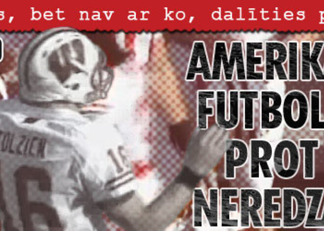 Amerikāņu futbolists prot būt neredzams – video