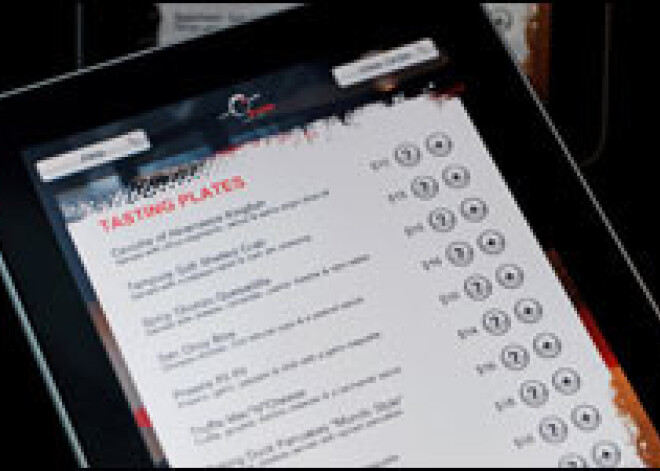 Restorāns ēdienkaršu vietā apmeklētājiem pasniedz "iPad"