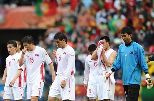 Korejas Tautas demokrātiskās republikas futbolisti mačā ar portugāli piedzīvoja vienu no lielākajiem zaudējumiem Pasaules kausa finālturnīru vēsturē.