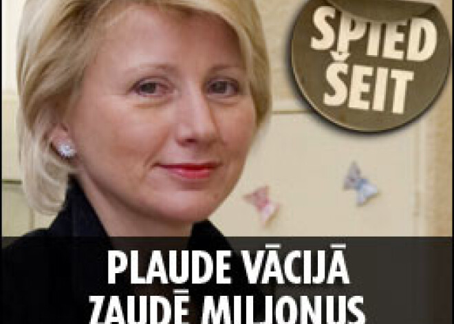 Plaude zaudē miljonus, par viņas darbībām Vācijā ierosināta lieta