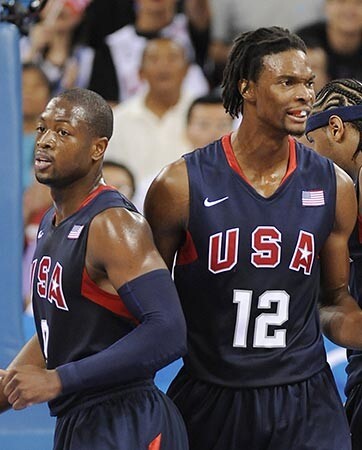 Ļoti iespējams, ka divi Pekinas olimpisko spēļu čempioni Dveins Veids (pa kreisi) un Kriss Bošs atkal spēlēs kopā.