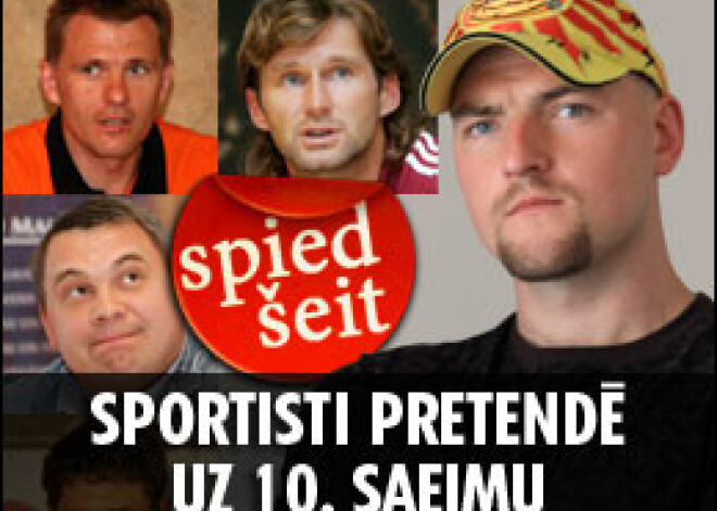 10. Saeimas vēlēšanās startēs Latvijas sporta zvaigžņu komanda