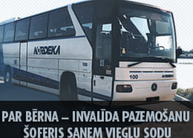 Par bērna – invalīda pazemošanu šoferis saņem vieglu sodu