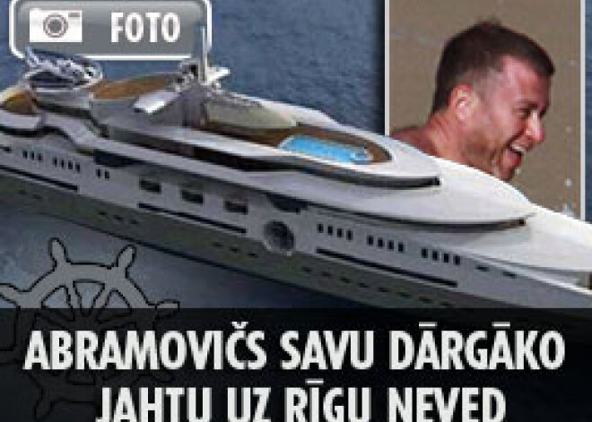 Abramovičs savu dārgāko jahtu uz Rīgu neved