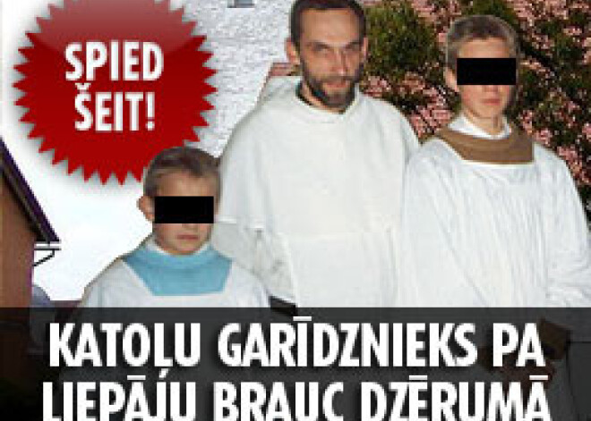 Katoļu garīdznieks pa Liepāju brauc dzērumā