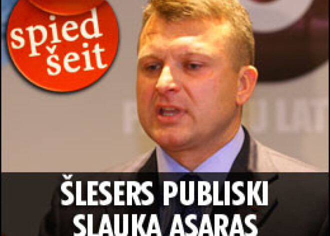 Šlesers publiski slauka asaras