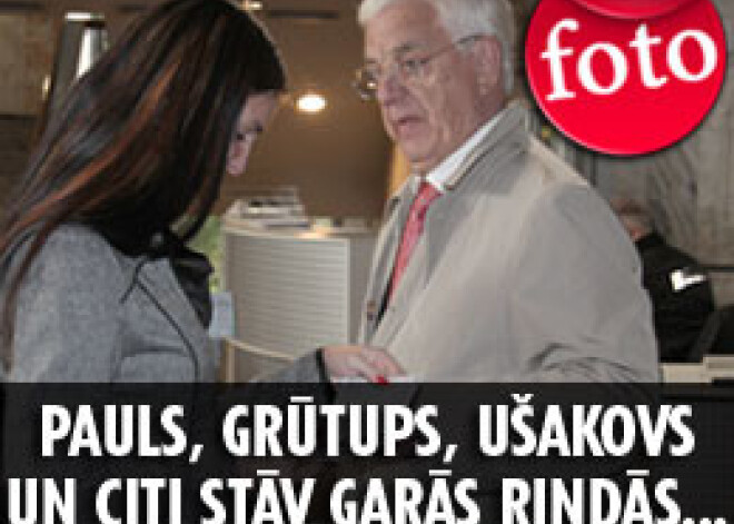 Lai nobalsotu, Pauls, Grūtups, Ušakovs un citi stāv garās rindās...