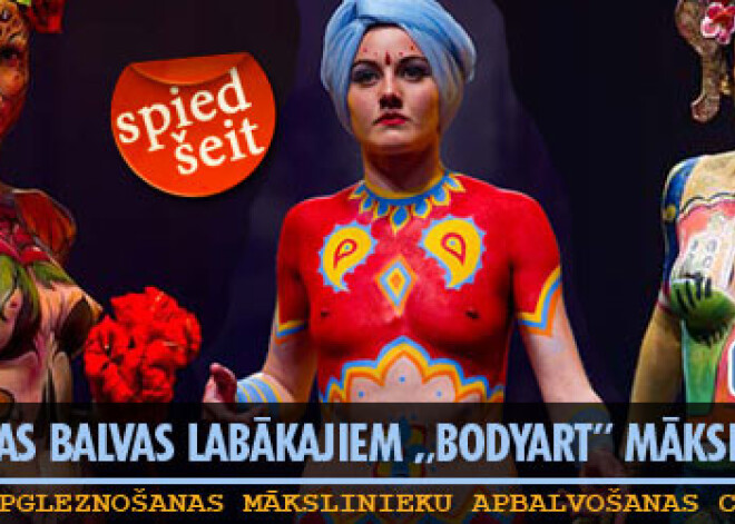 Pasniegtas balvas labākajiem „Bodyart” māksliniekiem