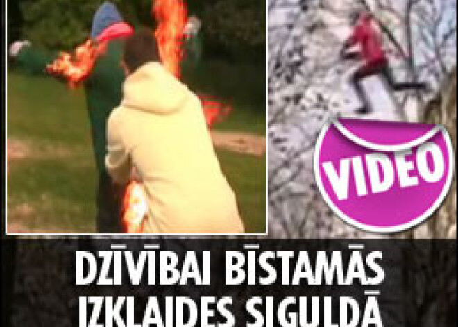 Dzīvībai bīstamās jauniešu izklaides Siguldā. Video