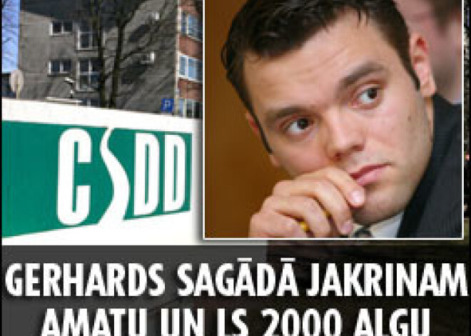 Pēdējā valdības darba dienā Gerhards sagādā Jakrinam amatu un Ls 2000 algu