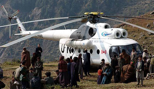 2005.–2006. gadā „GM Helicopters” strādāja Pakistānā, kur bija notikusi šausminoša zemestrīce.