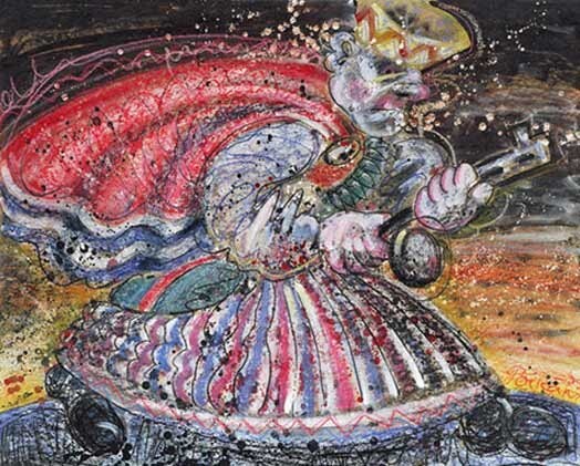 „Jaunlaiku Indriķa” – Ivara Poikāna skatījumā pirms 21 gada tapusī „Tauta meita” (papīrs, eļļa, pastelis) arī ir apskatāma nule kā mākslinieka atklātajā personālizstādē Nacionālajā Mākslas muzejā.