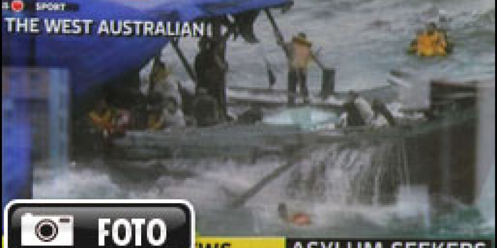 Kuģa avārijā Austrālijas piekrastē gājuši bojā 50 patvēruma meklētāji