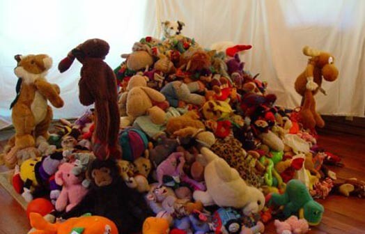 Чейсер, которая на фото находится на вершине кучи игрушек, знает названия их всех