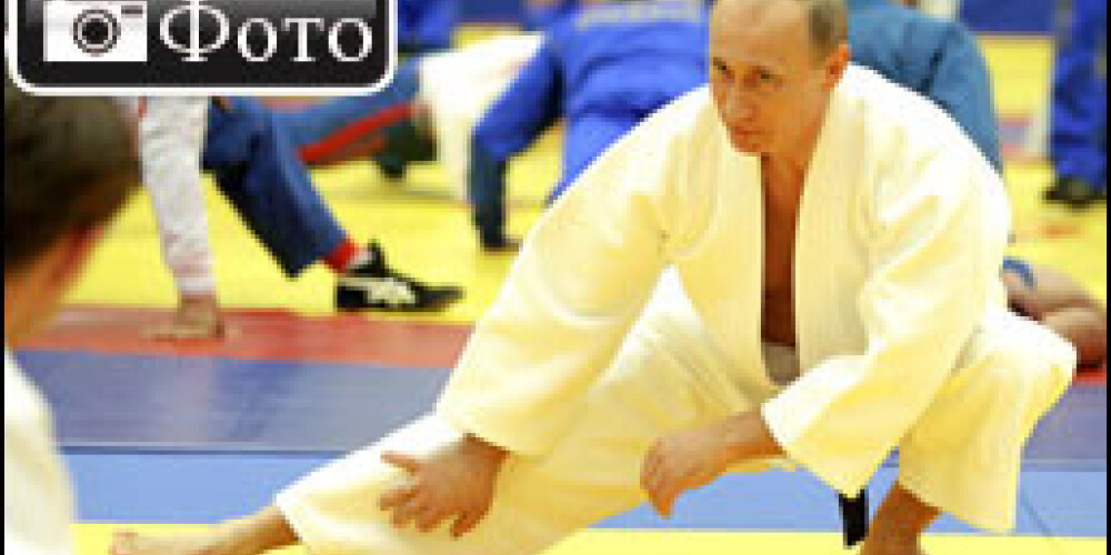 Путин снова одел кимоно и вышел на татами