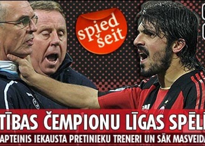 AC “Milan” kapteinis iekausta pretinieku treneri un sāk masveida nekārtības