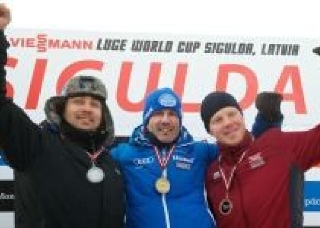 Кубок мира в Сигулде: саночник Рубенис – третий, братья Шицсы – пятые