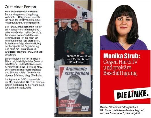 Monika Štruba pirms kļūšanas par sievieti bija neonacistiskās Vācijas Nacionāldemokrātiskās partijas (NPD) biedrs